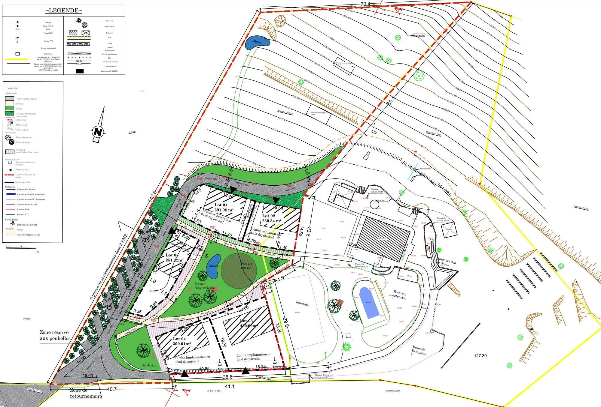 Éco-hameau durable Occitanie - Plan d'urbanisme